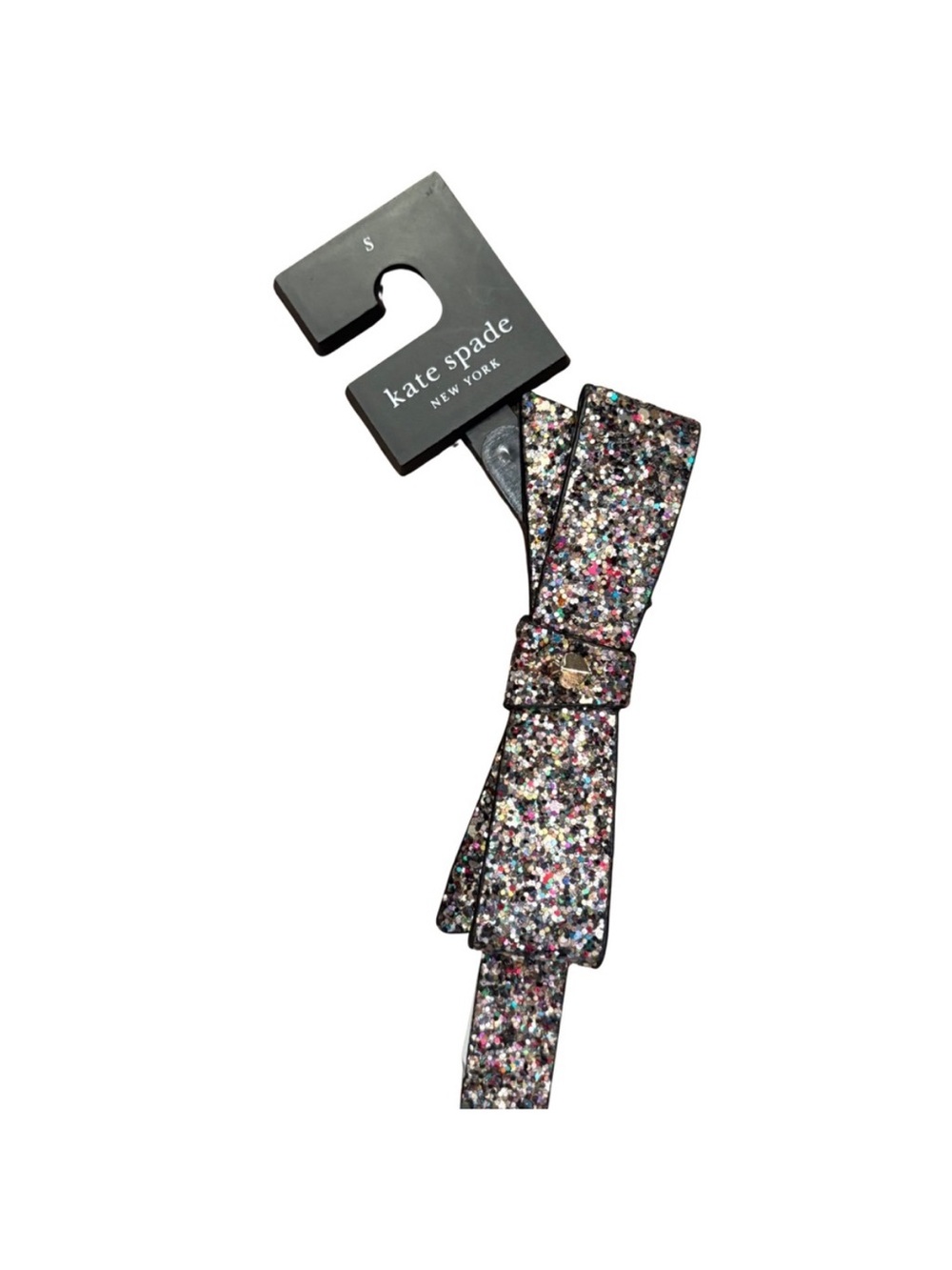 Kate Spade Glitter Bow Belt - Multicolor Sparkle